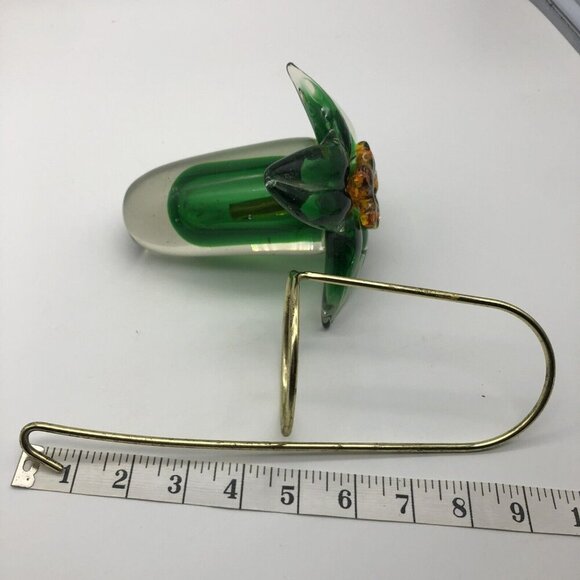 Vintage Murano Sommerso Mandruzzato Art Glass 3 Piece Hanging Bud Vase - Picture 13 of 16